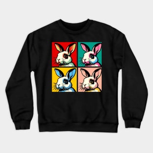 Pop Rabbit Art - Cute Bunny Crewneck Sweatshirt